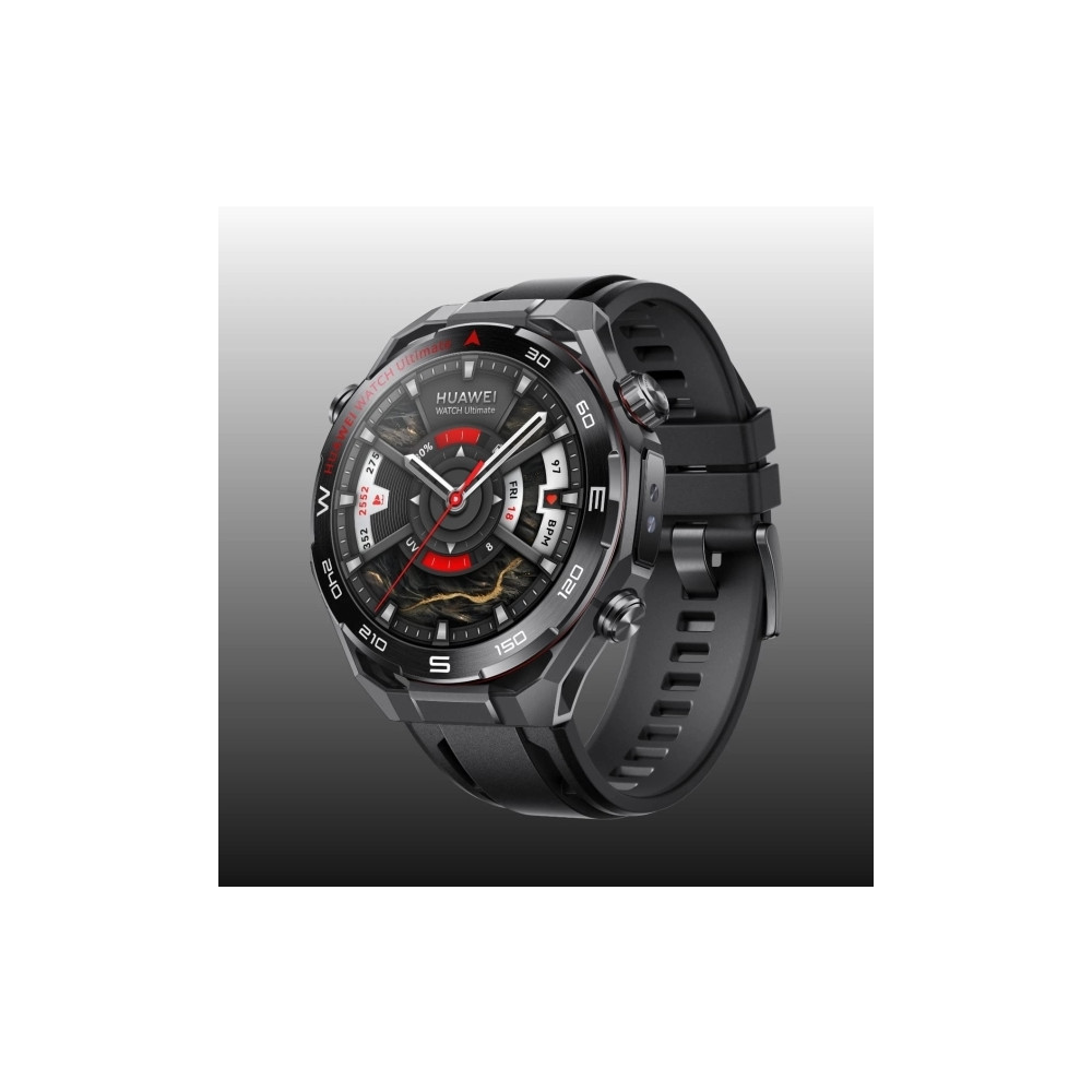 Produktbild för Huawei Watch Ultimate 2 - zirconium-based liquid metal - smart klocka med rem - svart - svart