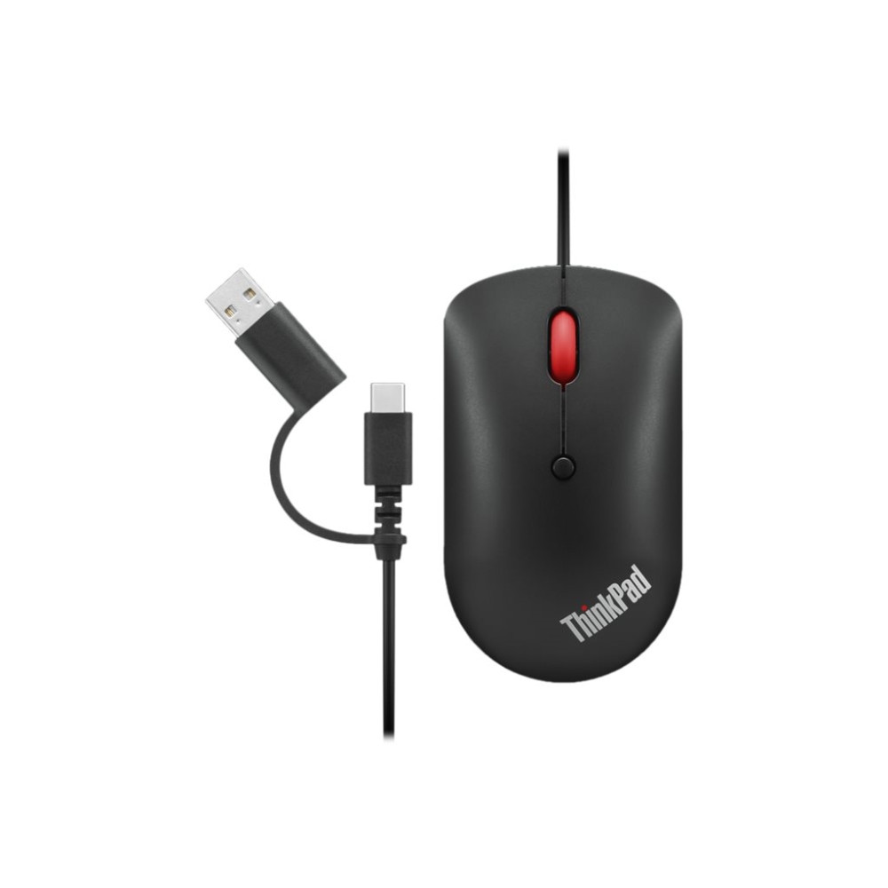 Produktbild för Lenovo ThinkPad Compact - mus - USB, USB-C - korpsvart