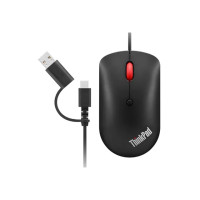 Produktbild för Lenovo ThinkPad Compact - mus - USB, USB-C - korpsvart