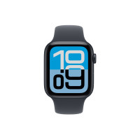Produktbild för Apple Watch SE 3 (GPS) - midnattsaluminium - smart klocka med sportband - midnatt - 64 GB