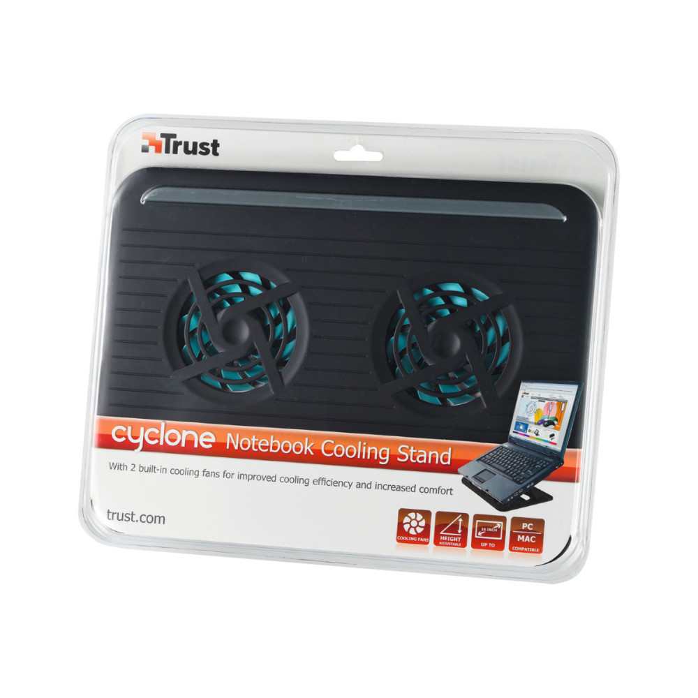 Produktbild för Trust Cyclone Notebook Cooling Stand - ställ för bärbar dator