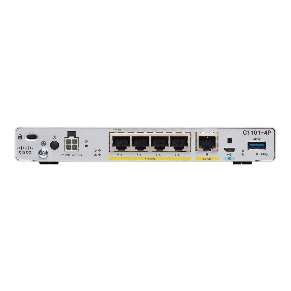 Produktbild för Cisco Integrated Services Router 1101 - router - rackmonterbar