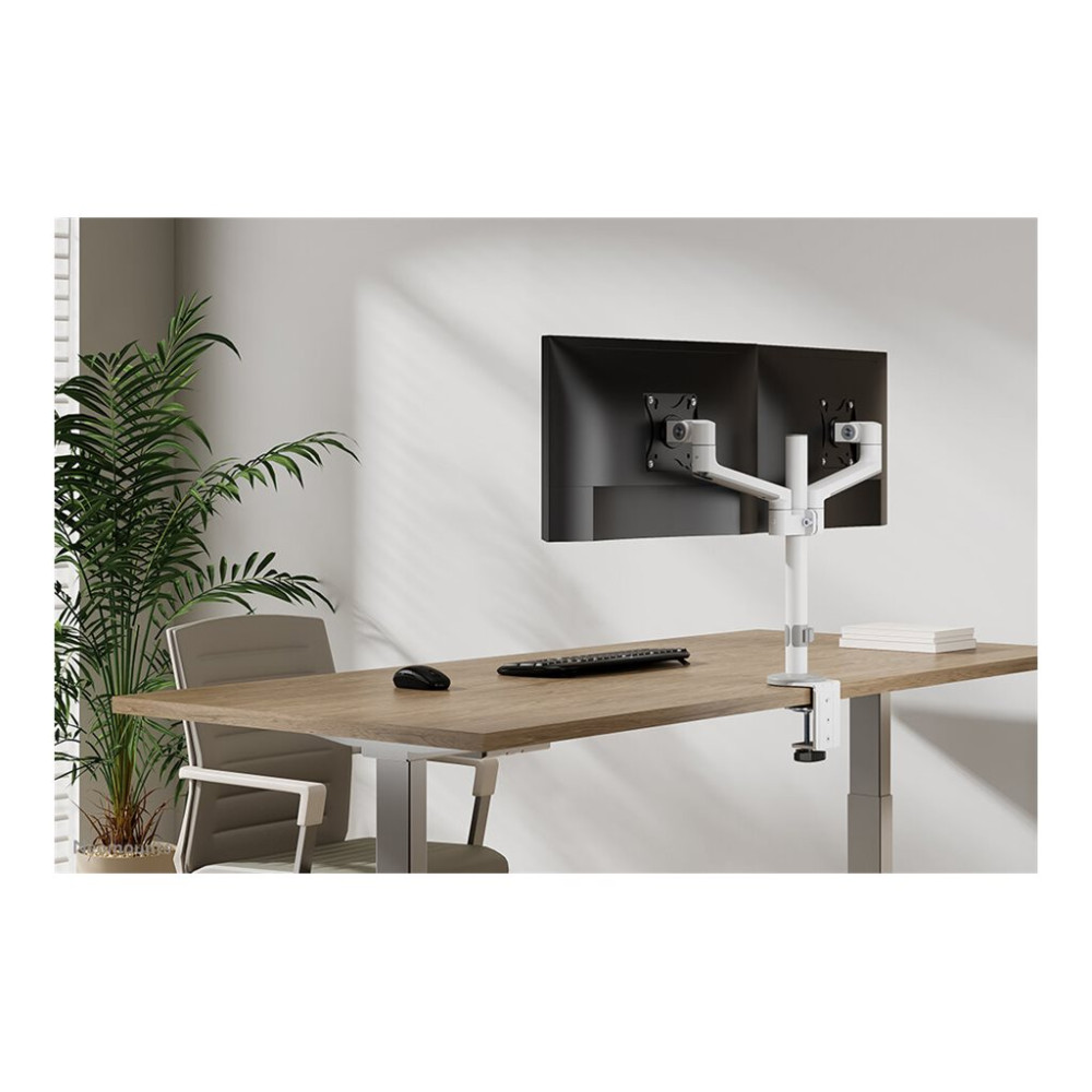 Produktbild för Neomounts DS60-425WH2 monteringssats - fullständig rörelse - för 2 monitorer - vit