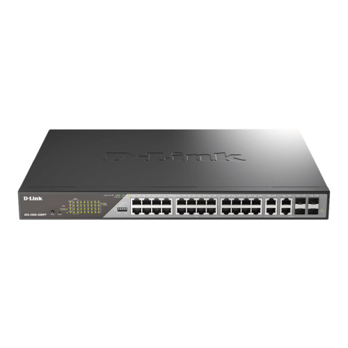 D-Link D-Link DSS 200G-28MPP - switch - 24 portar - Administrerad - rackmonterbar