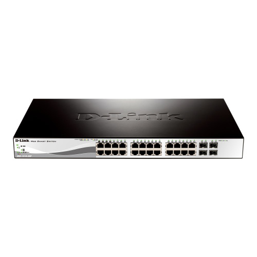 D-Link D-Link Web Smart DGS-1210-28P - switch - 24 portar - Administrerad - rackmonterbar