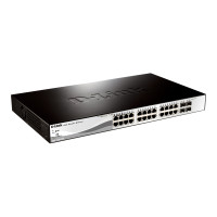 Produktbild för D-Link Web Smart DGS-1210-28P - switch - 24 portar - Administrerad - rackmonterbar
