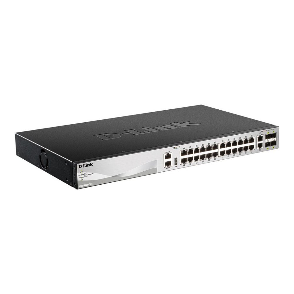 Produktbild för D-Link DGS 3130-30TS - switch - 30 portar - Administrerad - rackmonterbar