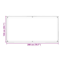 Produktbild för Tarp Transparent 2 x 1,5 m PE