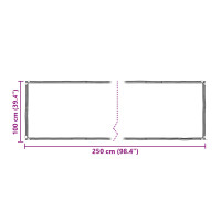 Produktbild för Tarp Transparent 2,5 x 1 m PE