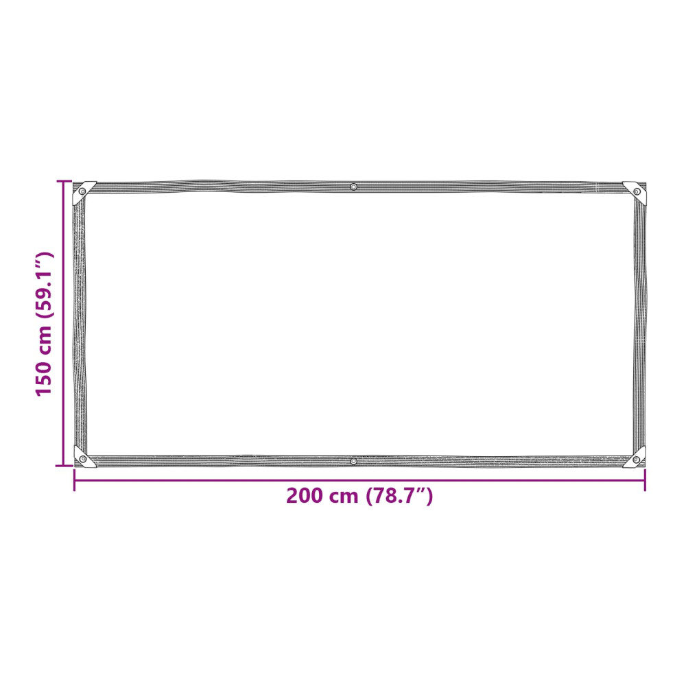 Produktbild för Tarp Transparent 2 x 1,5 m PE