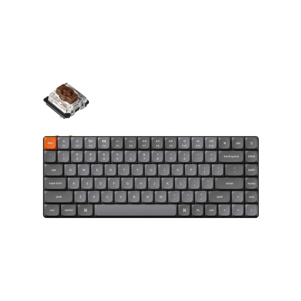 Produktbild för Keychron K3 MAX - tangentbord - QMK/VIA, anpassat mekaniskt - 75% compact Inmatningsenhet