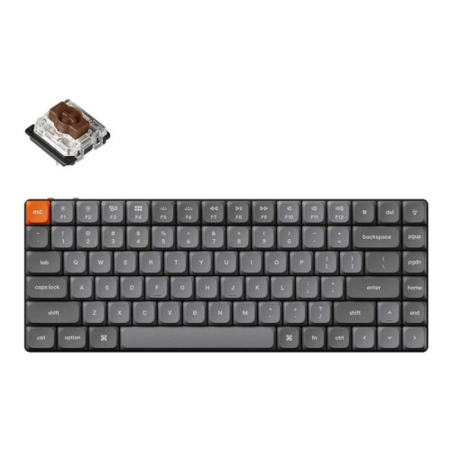 Keychron Keychron K3 MAX - tangentbord - QMK/VIA, anpassat mekaniskt - 75% compact Inmatningsenhet