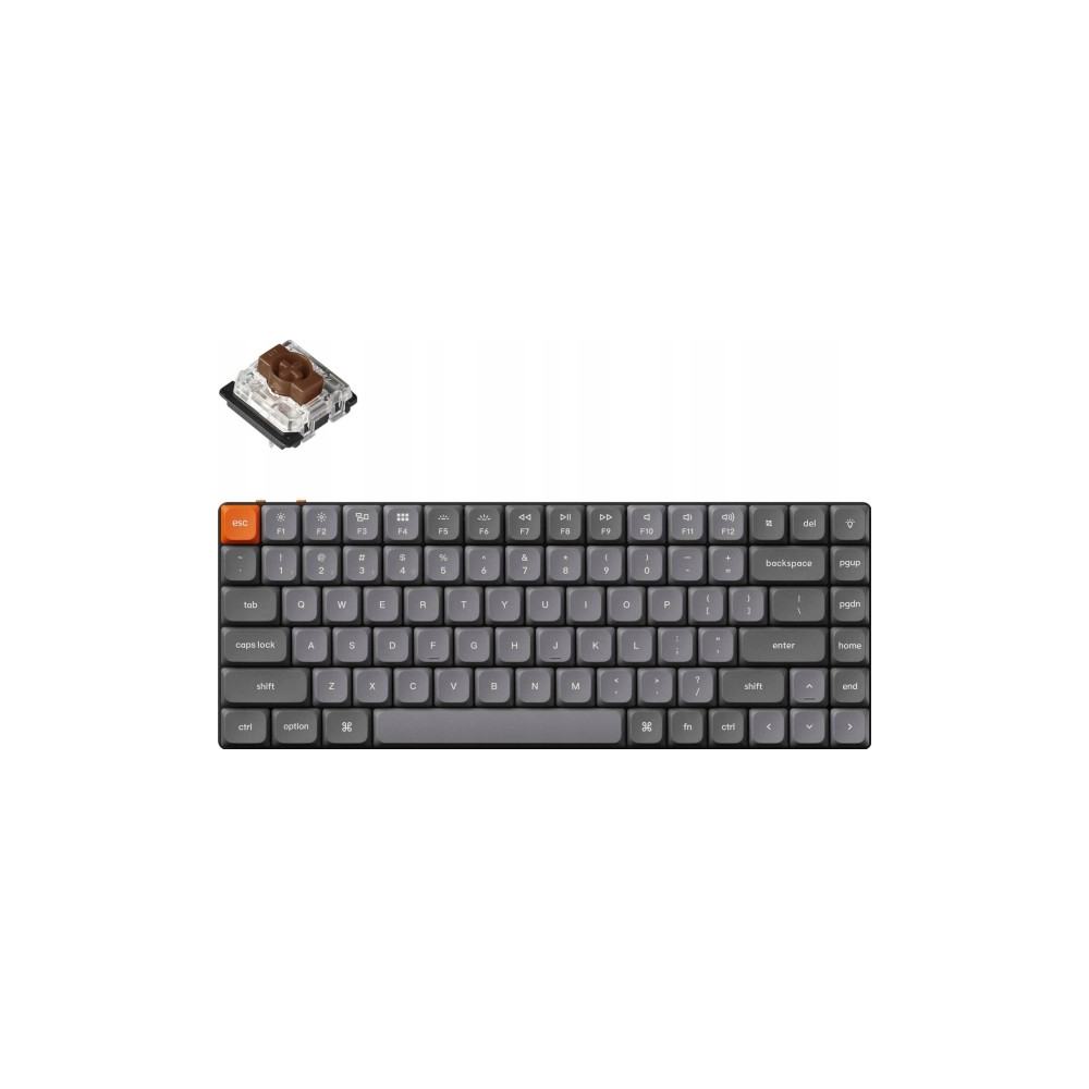 Produktbild för Keychron K3 MAX - tangentbord - QMK/VIA, anpassat mekaniskt - 75% compact Inmatningsenhet