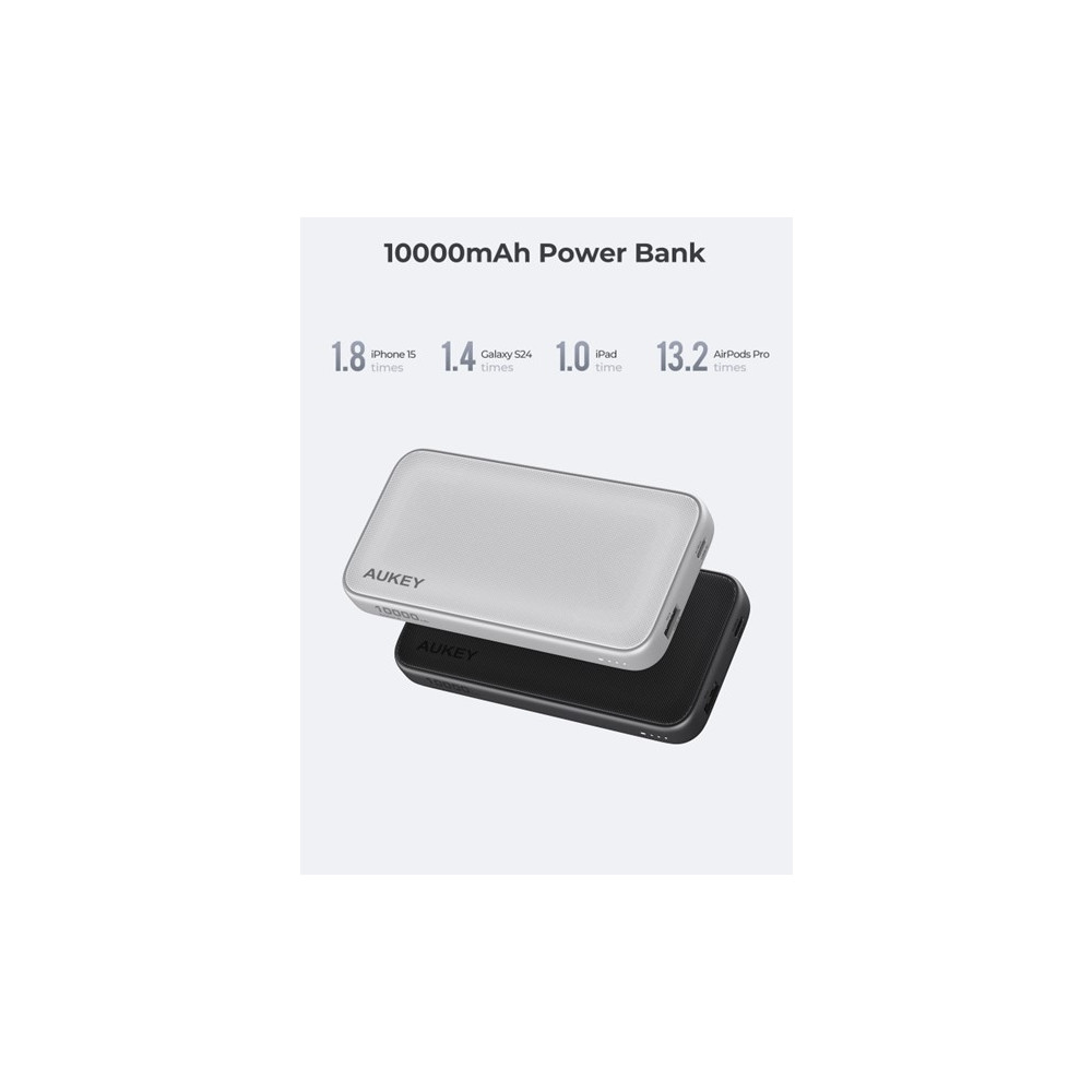 Produktbild för Aukey PB-Y46 power bank - snabbladdning - USB, USB-C - 37 Watt