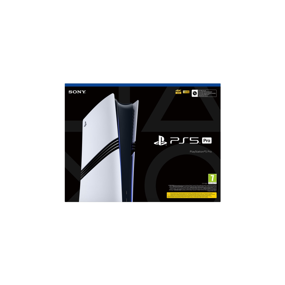 Produktbild för Sony PlayStation 5 Pro, PlayStation 5 Pro, Svart, Vit, GDDR6...