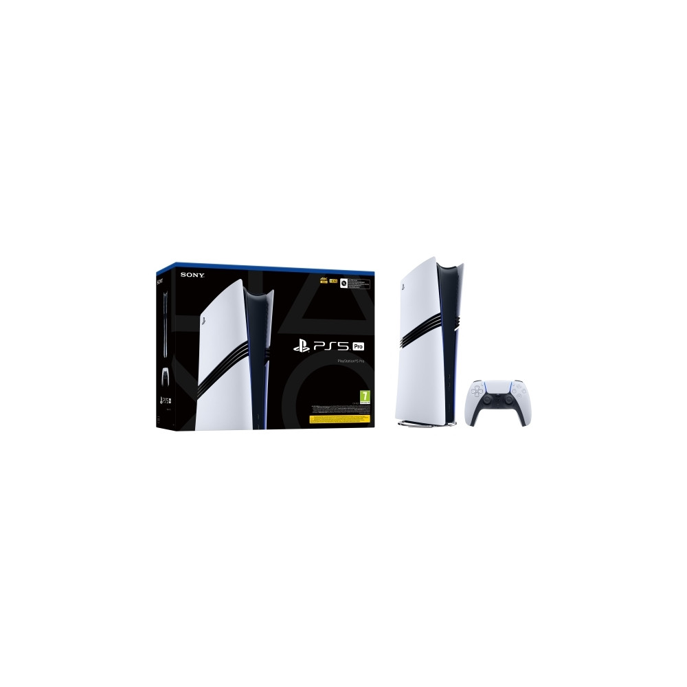 Produktbild för Sony PlayStation 5 Pro, PlayStation 5 Pro, Svart, Vit, GDDR6...