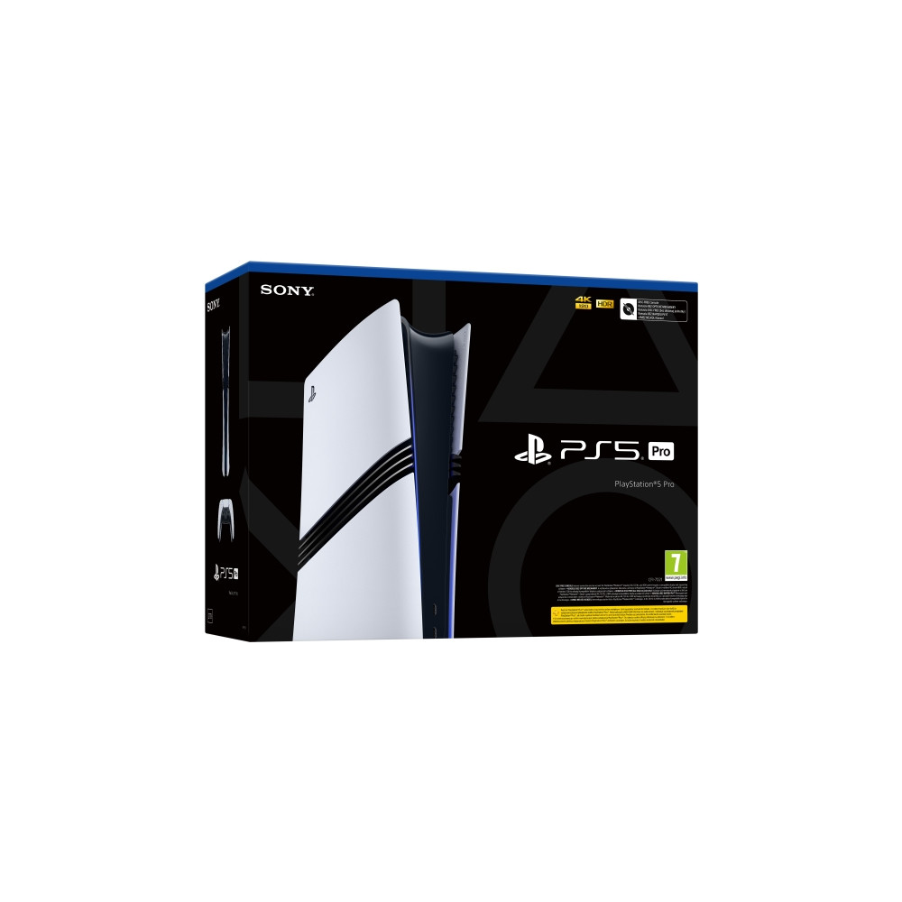 Produktbild för Sony PlayStation 5 Pro, PlayStation 5 Pro, Svart, Vit, GDDR6...