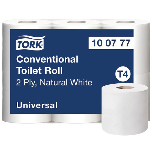 TORK Toalettpapper Tork T4 Universal, 2-lagers, oblekt, FSC Återv...