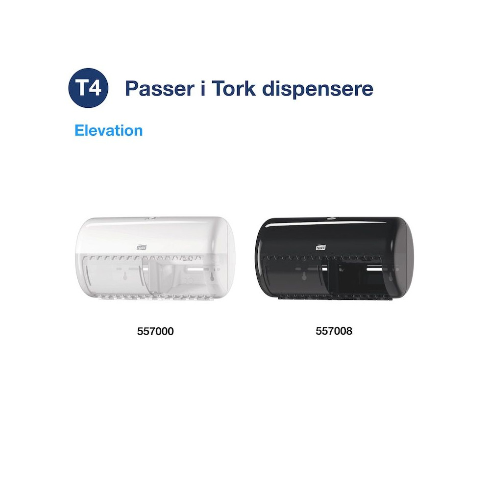 Produktbild för Toalettpapper Tork T4 Universal, 2-lagers, oblekt, FSC Återv...