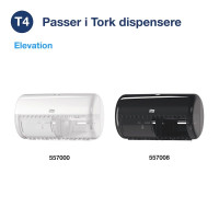 Produktbild för Toalettpapper Tork T4 Universal, 2-lagers, oblekt, FSC Återv...