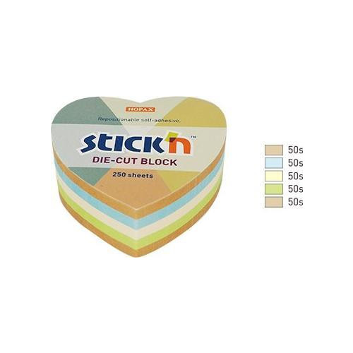 Stick´n´Find Stick'n Notes 67x67 mm Hjärta, 100 % återvunnet papper, med...