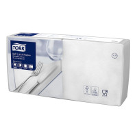 Produktbild för Tork mjuk lunchservetter 33x33 cm, vit