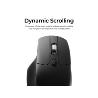Produktbild för Keychron M6 - mus - 2.4 GHz, USB-C, Bluetooth 5.3 - svart