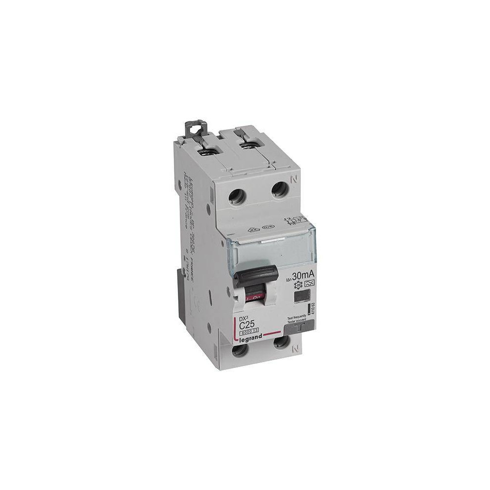 Produktbild för Kombinationsbrytare DX3 Automatsikr/HPFI C 25A 30mA 1P+N 6/6...