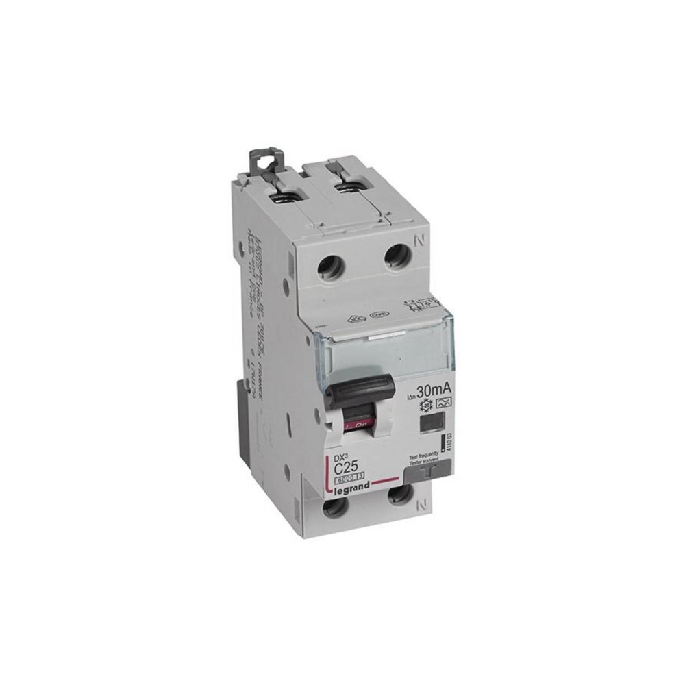 Produktbild för Kombinationsbrytare DX3 Automatsikr/HPFI C 25A 30mA 1P+N 6/6...