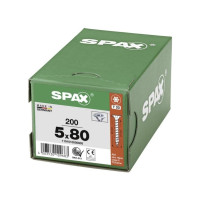Produktbild för SPAX 1191010500805 Träskruv 5 mm 80 mm T-STAR Plus Stål WIRO...
