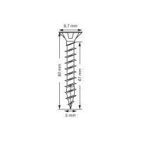 Produktbild för SPAX 1191010500805 Träskruv 5 mm 80 mm T-STAR Plus Stål WIRO...