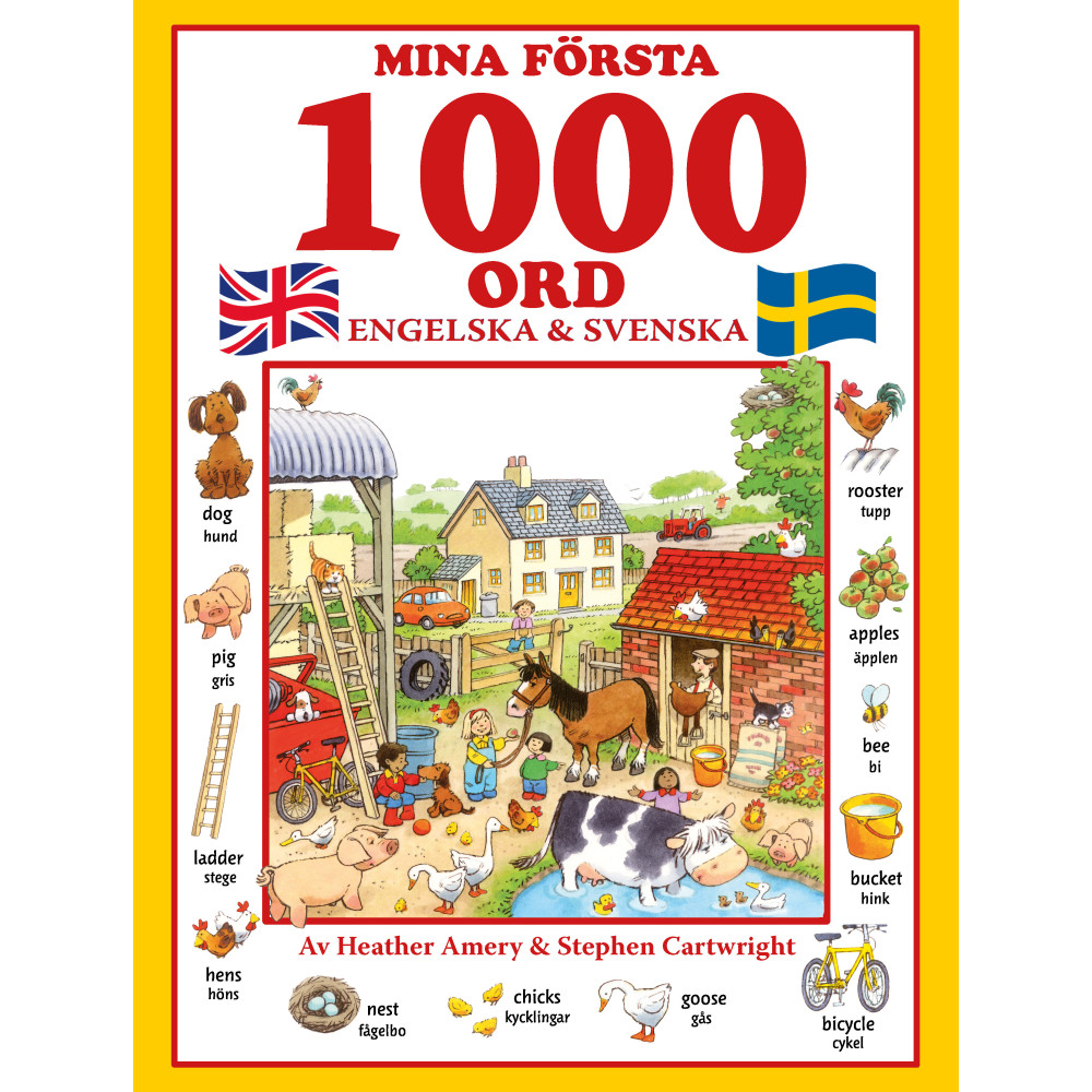 Produktbild för Mina första 1000 ord: engelska & svenska (inbunden)