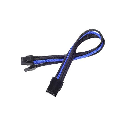 Silverstone Technology SilverStone PP07 - förlängningskabel för ström - 8-stifts PCIe-ström (6+2) till 8-stifts PCIe-ström - 25 cm