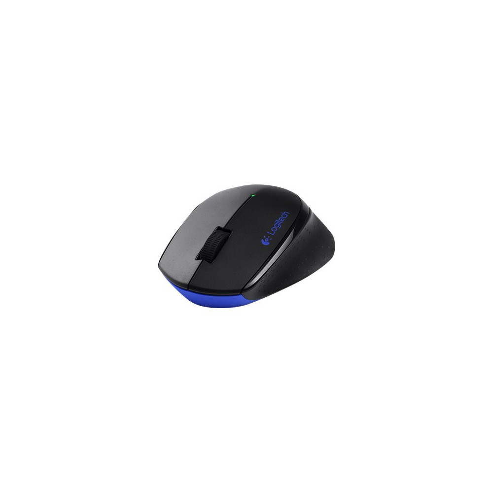 Produktbild för Logitech Wireless Combo MK345 - sats med tangentbord och mus - fransk - svart, blå Inmatningsenhet