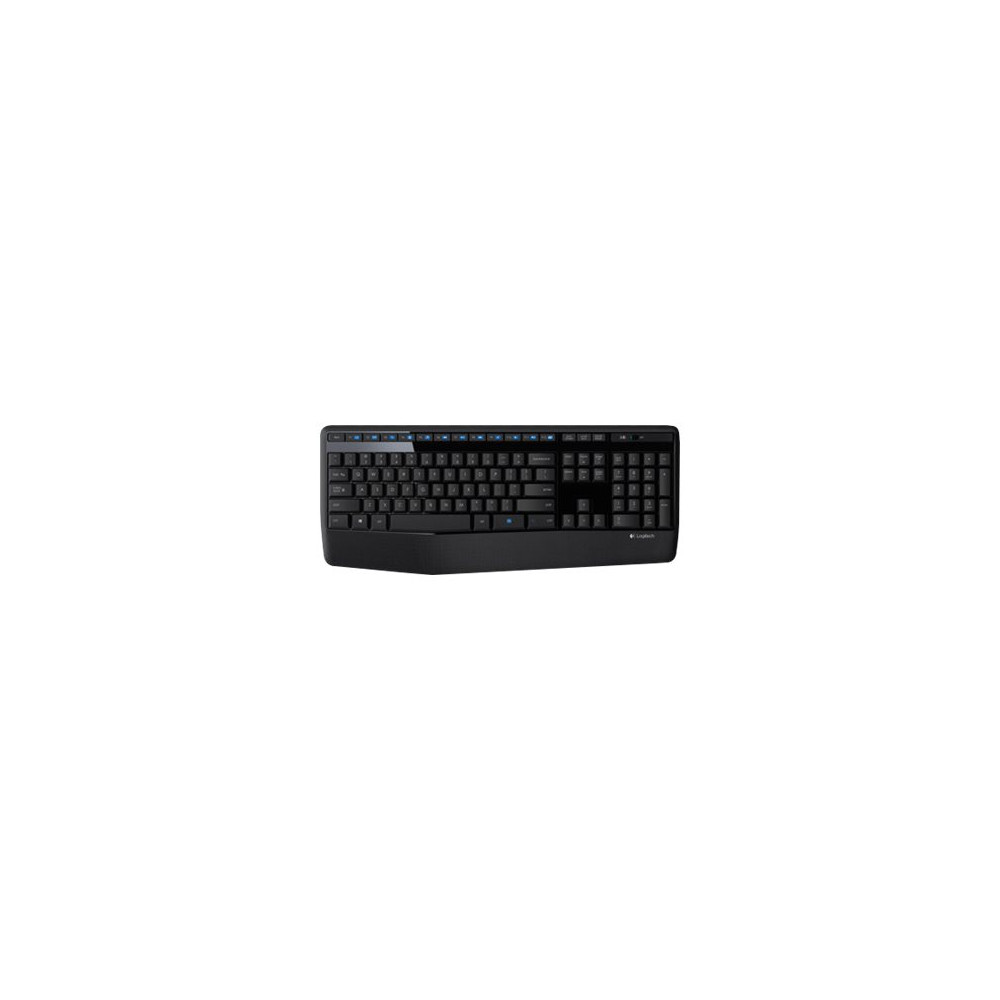 Produktbild för Logitech Wireless Combo MK345 - sats med tangentbord och mus - fransk - svart, blå Inmatningsenhet