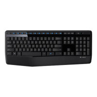 Produktbild för Logitech Wireless Combo MK345 - sats med tangentbord och mus - fransk - svart, blå Inmatningsenhet