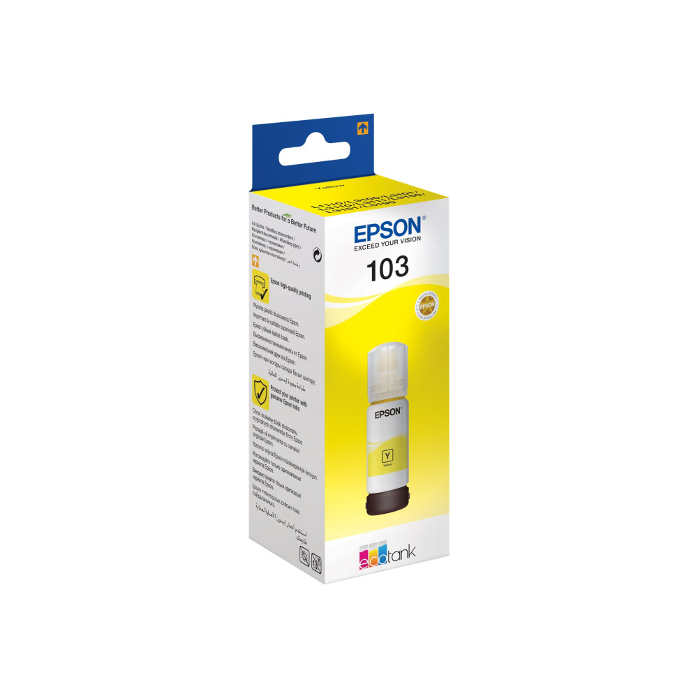 Produktbild för Epson 103 - gul - original - påfyllnadsbläck