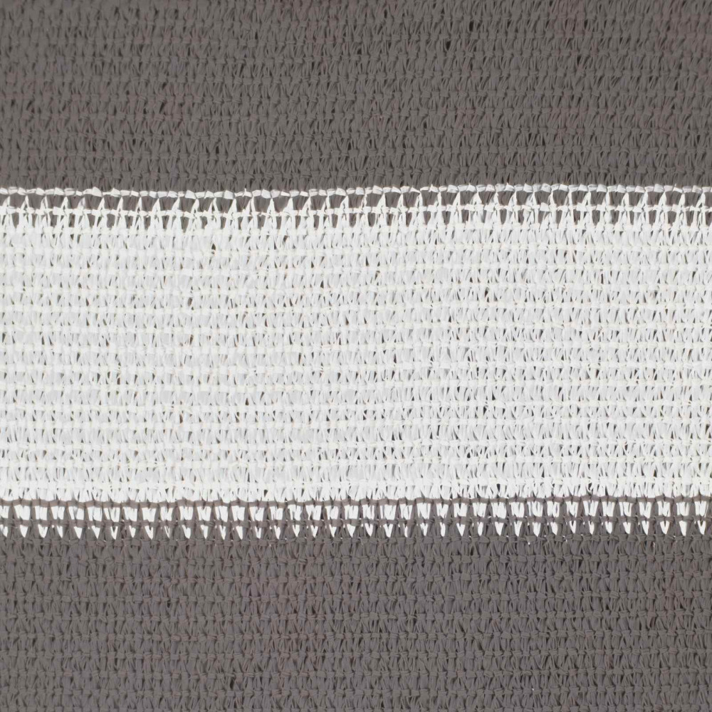 Produktbild för Solsätt segel Ljusgrå och vit. 2 x 2 m HDPE