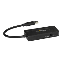 Produktbild för StarTech.com USB 3.0-hubb med 4 portar - Minihubb med laddningsport - Strömadapter medföljer - hubb - 4 portar