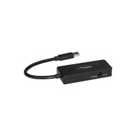 Produktbild för StarTech.com USB 3.0-hubb med 4 portar - Minihubb med laddningsport - Strömadapter medföljer - hubb - 4 portar