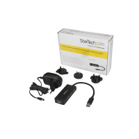 Produktbild för StarTech.com USB 3.0-hubb med 4 portar - Minihubb med laddningsport - Strömadapter medföljer - hubb - 4 portar