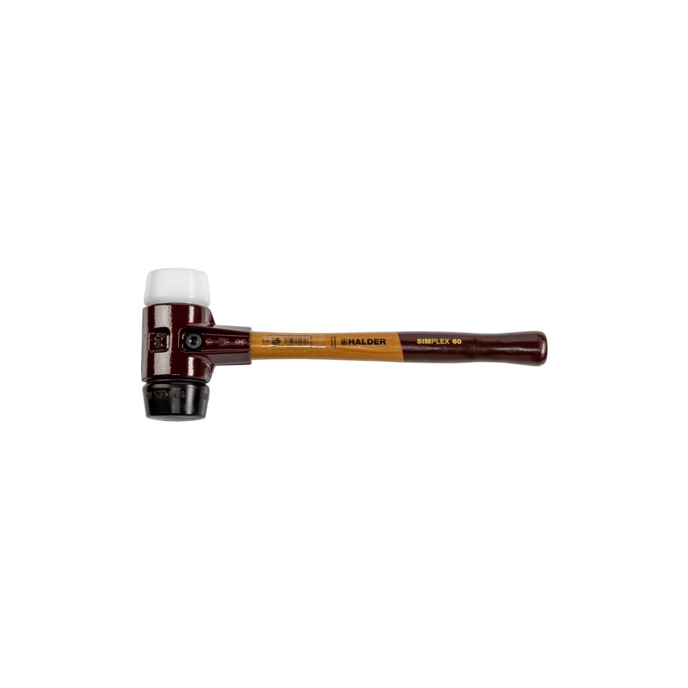 Produktbild för Halder SIMPLEX 3027.060 gummihammare ergonomiskt grepp, mell...