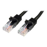 Produktbild för StarTech.com Cat5e patchkabel med hakfria RJ45-kontakter – 2 m, svart - patch-kabel - 2 m - svart