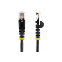 Produktbild för StarTech.com Cat5e patchkabel med hakfria RJ45-kontakter – 2 m, svart - patch-kabel - 2 m - svart