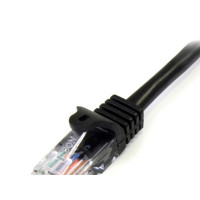 Produktbild för StarTech.com Cat5e patchkabel med hakfria RJ45-kontakter – 2 m, svart - patch-kabel - 2 m - svart