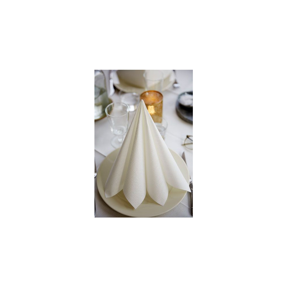 Produktbild för Duni - servett - Unicolor - örtgrå - Storlek 40 x 40 cm (paket om 50)