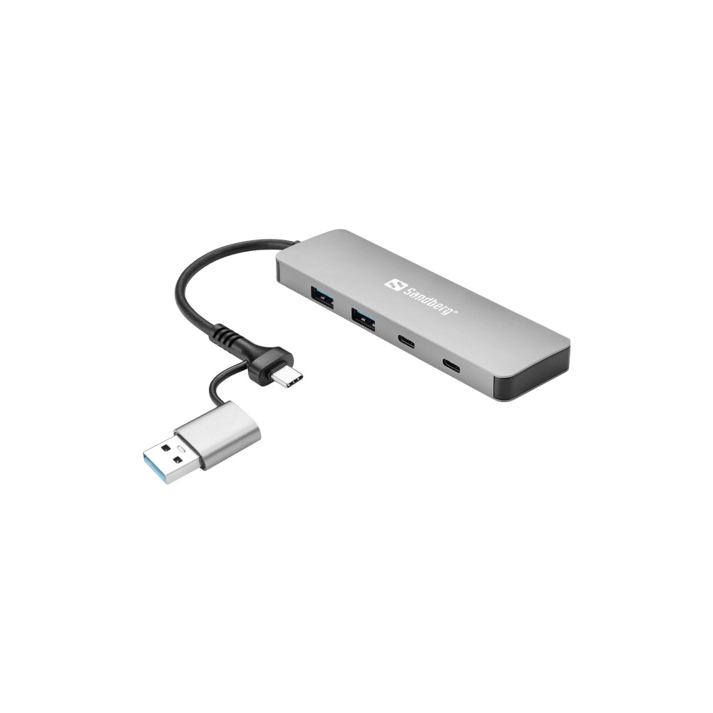 Produktbild för Sandberg - hubb - USB-C/A - 4 portar