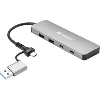 Produktbild för Sandberg - hubb - USB-C/A - 4 portar