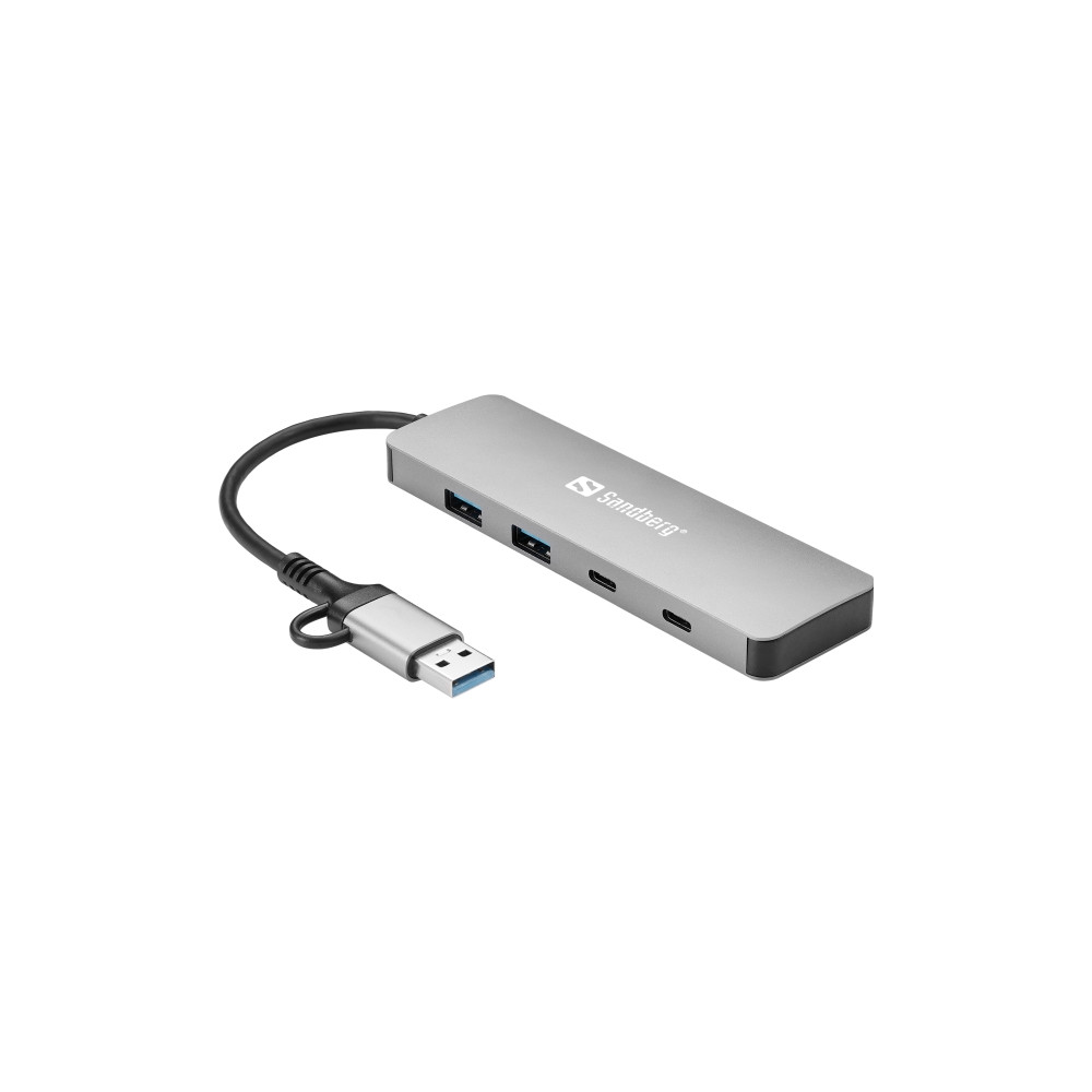 Produktbild för Sandberg - hubb - USB-C/A - 4 portar