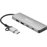 Produktbild för Sandberg - hubb - USB-C/A - 4 portar